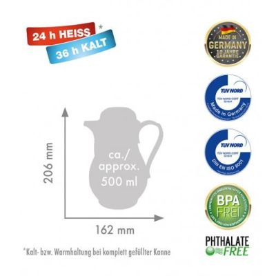 5. ROTPUNKT THERMOS JUG, 0.5 L, IVORY (ECRU) 530IV