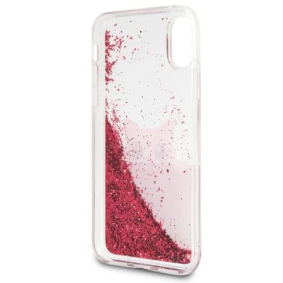 3. Karl Lagerfeld Liquid Glitter iPhone X Case - Pink