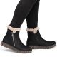 12. Women's insulated black ankle boots Rieker Y3481-01