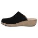 3. Black leather wedge sandals Filippo DK7567
