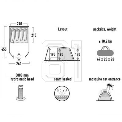5. High Peak Torri 4.0 tent 11803