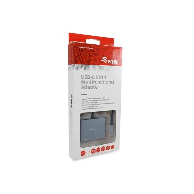 4. Equip 133483 Wired Docking Station USB 3.2 Gen 1 (3.1 Gen 1) Type-C Black, Gray