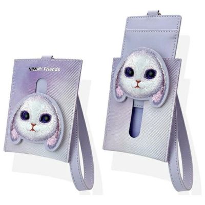 3. Nimmy Big Eyed Pet 2.0 Rabbit Wallet Card Holder - Purple