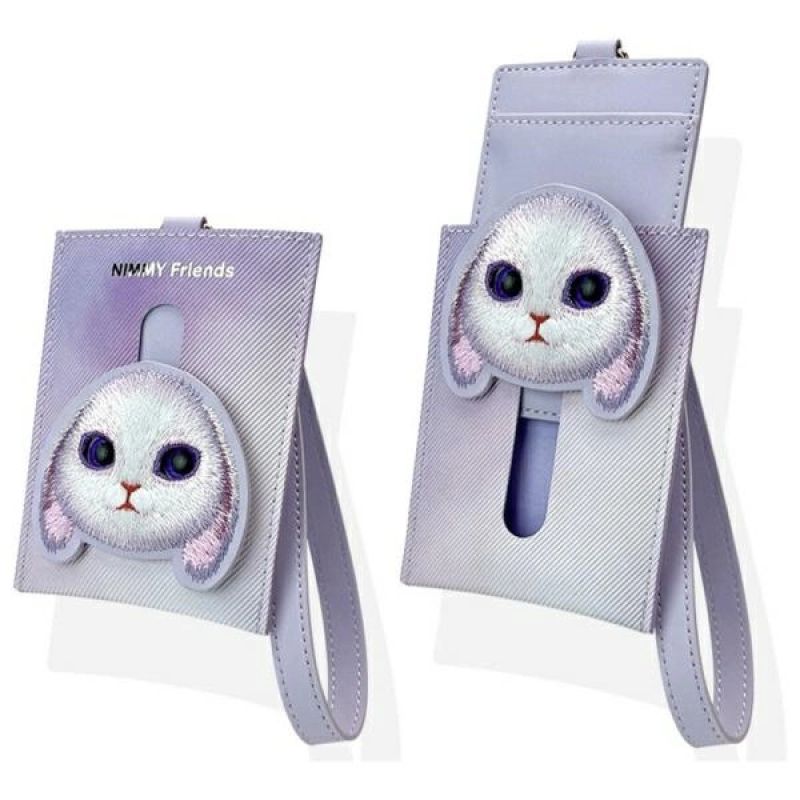 3. Nimmy Big Eyed Pet 2.0 Rabbit Wallet Card Holder - Purple