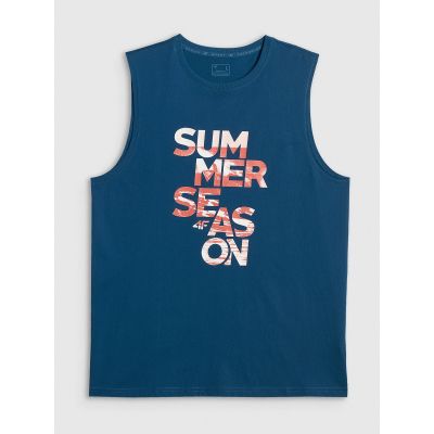 5. Men's sleeveless shirt 4F 4FWSS26TSLEM269-46S