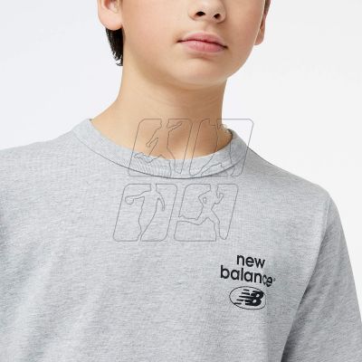 4. New Balance Essentials Reimagined Cott Ag Jr T-shirt YT31518AG