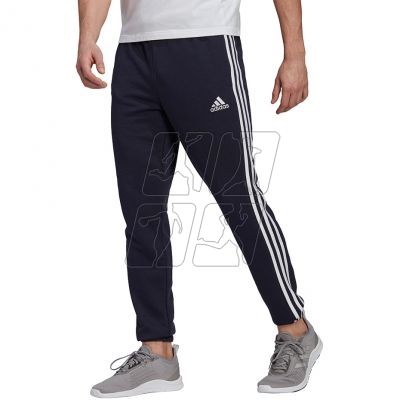 2. Adidas Essentials Tapered Elastic Cuff 3 Stripes Pant M GK8830