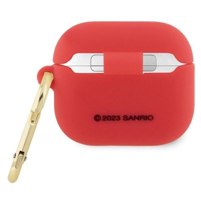 2. Hello Kitty Silicone 3D Kitty Head case for AirPods 3 - fuchsia