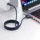 6. Tech-Protect MMC01 Ultraboost USB-C / USB-C MagSafe 3 140W 200cm Cable for MacBook - Navy Blue