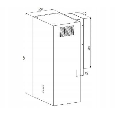 2. Chimney Cooker Hood AKPO WK-4 CUBERA WL MATTE BLACK T520 M3 / BLACK ALUMINIUM FILTER
