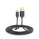 3. Ugreen USB - mini USB cable 480 Mbps 3 m US132 (black)