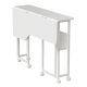 7. MACLEAN FOLDING DESK / TABLE MACLEAN, WHITE, MOBILE 100X73CM, MAX. 50KG, ANGLED, L-SHAPED, MC-126 L/W