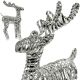 6. REINDEER DECORATION 60 CM 60 LED SILVER