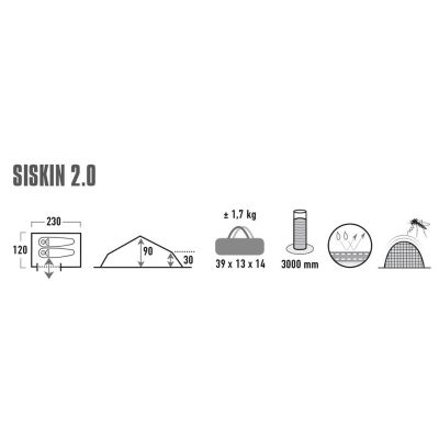 10. High Peak Siskin 2 tent 10184