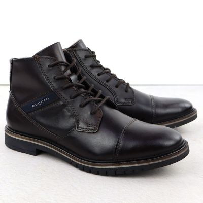 2. Men's black leather ankle boots Bugatti SS153055