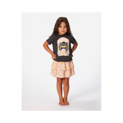 3. RIP CURL Rainbow Tropics Art Tee - Girl Black