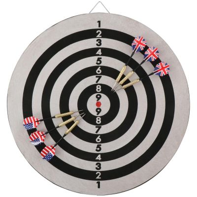 22. DART DELUXE 45CM AND 6 DARTS