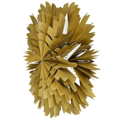 3. Hanging Paper Snowflake Decoration Ø 50 cm MICA – Brown