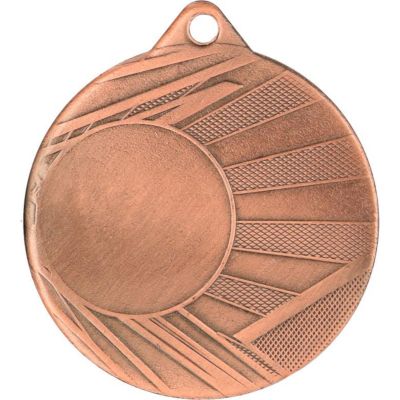 8. MEDAL WITH SPACE FOR A STICKER, BRONZE, DIAMETER 50mm