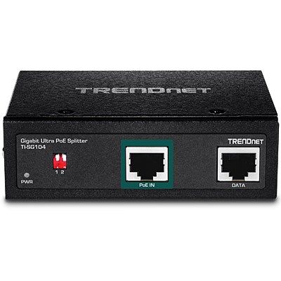 3. TRENDnet TI-SG104 - PoE Splitter (DIN Rail Mount) - 95 Watt - Output Connectors: 1
