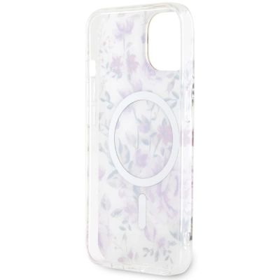 7. Guess GUHMP14MHCFWST iPhone 14 Plus 6.7" transparent hardcase Flower MagSafe
