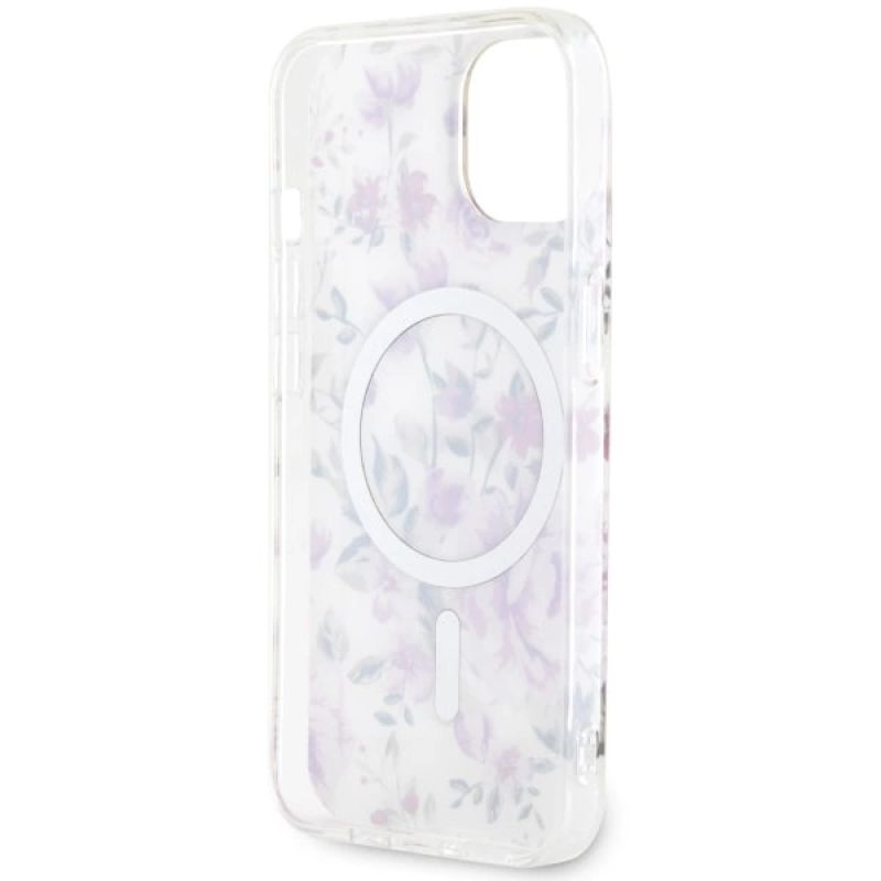 7. Guess GUHMP14MHCFWST iPhone 14 Plus 6.7" transparent hardcase Flower MagSafe