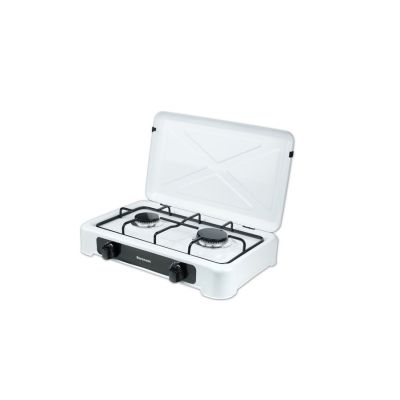 4. Ravanson K-02T 2-burner adjustable gas stove (white)
