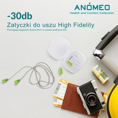 6. ANOMEO Travel Earplugs