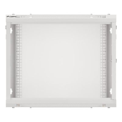 14. Rack installation cabinet, wall-mounted, 19" 9U, 600x450, gray, metal door, LANBERG (Flat Pack)