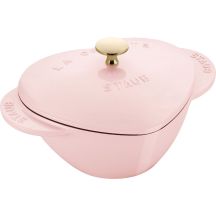 STAUB SPECIAL COCOTTE Cast iron pot heart 1.75 ltr, pink