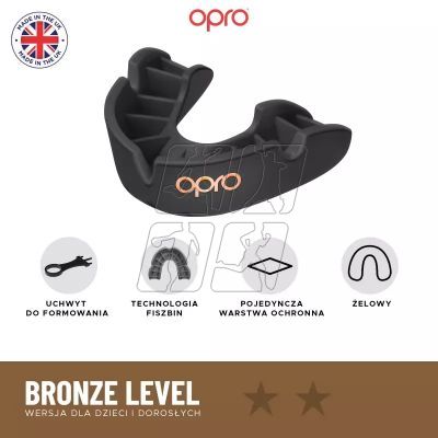 3. Opro UFC Bronze GEN2 Mouthguard 1234_stm Black