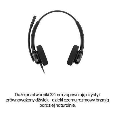 23. HP Poly Mission 425 Classic Wired USB Stereo Headset (Multi-Pack)