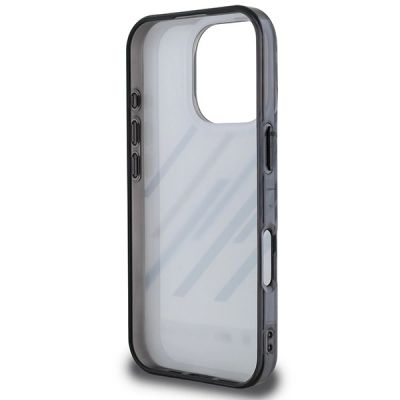 7. BMW Motosport IML Random Stripes iPhone 16 Pro Case - Gray