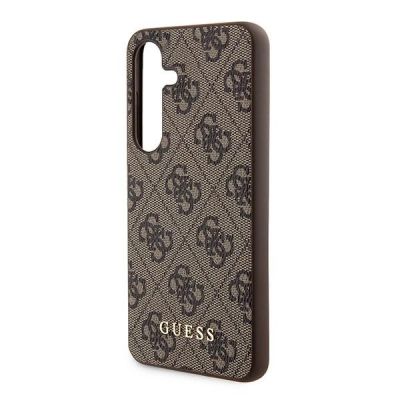 6. Guess 4G Metal Gold Logo case for Samsung Galaxy A35 - brown