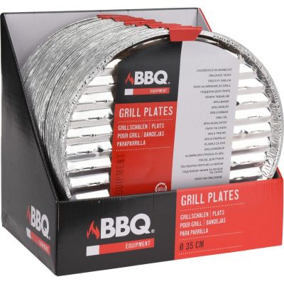 3. ALUMINUM GRILL TRAYS DIAMETER 34 CM 3 PCS