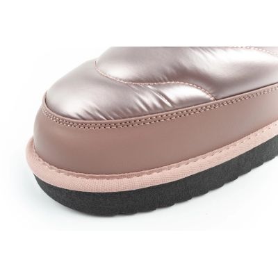 15. D.Franklin women's snow boots winter fashionable insulated ankle boots rose gold