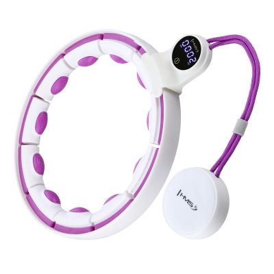 HHM17 HULA HOP WHITE/VIOLET WITH MAGNETS AND WEIGHT + HMS COUNTER