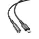 2. Acefast audio cable USB Type C - 3.5mm mini jack (female) 18cm, DAC, AUX black (C1-07 black)