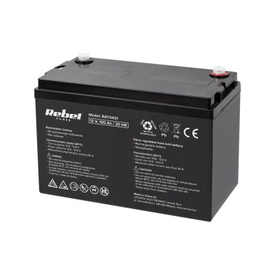 3. Rebel 12V 100Ah VRLA AGM Gel Battery