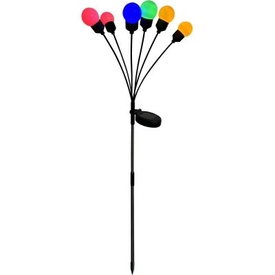 2. SOLAR LAMP DANCING IN THE WIND, COLORFUL BALLS, 6 LEDS, 75CM XXL