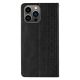 6. Magnet Strap Case for Samsung Galaxy S23 Ultra Flip Wallet Mini Lanyard Stand Black
