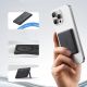 9. Baseus PicoGo AM31 Qi2 5000mAh 20W MagSafe Compatible Power Bank with Stand (with Black Simple Braided USB-C - USB-C 30cm Cable) - Black