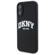 2. DKNY Silicone White Printed Logo MagSafe iPhone 16 Case - Black