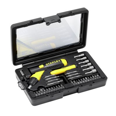 STANLEY 0-63-038 bit set, ratchet screwdriver 38 pcs.