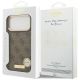 8. Guess 4G Logo Plate MagSafe Case for iPhone 17 Pro Max - Brown