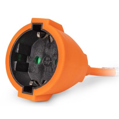 5. Entac ESECG1.5-10-O splitter 10 m 1 x network socket Indoor Orange