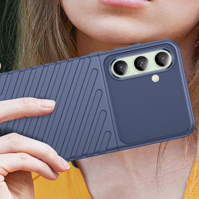 6. Thunder Case for Samsung Galaxy S24 FE silicone armor cover - blue