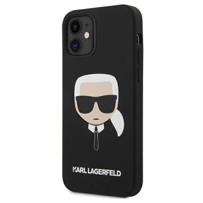 2. Karl Lagerfeld Silicone Karl`s Head Case for iPhone 12 mini - Black