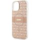 6. DKNY IML Mono & Stripe MagSafe case for iPhone 15 / 14 / 13 - pink