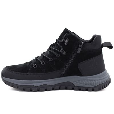 3. Men's leather insulated boots, black, Big Star UU174246
